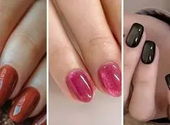 طرح‌ های شیک ناخن ساده؛ فرنچ و کروم در کنار هم