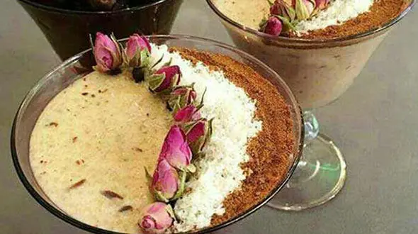 وعده افطار با فرنی خرما دلچسب تر می شود + دستور تهیه