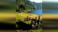 دریاچه‌ زیبا و بکر در اندونزی + فیلم 