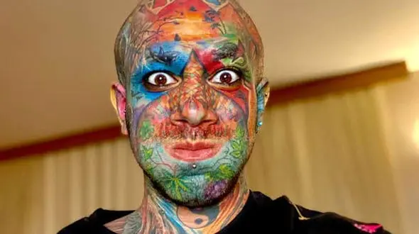 این مرد ایرلندی تتلو شد / شباهت عجیب چهره و تتو ها ! + عکس ها