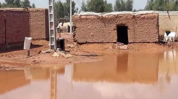 فیلم تکان دهنده از خرابی خانه ها تا مرگ دام ها در سیل جازموریان 