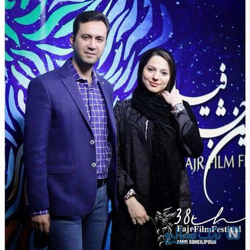 محیا اسناوندی و همسرش