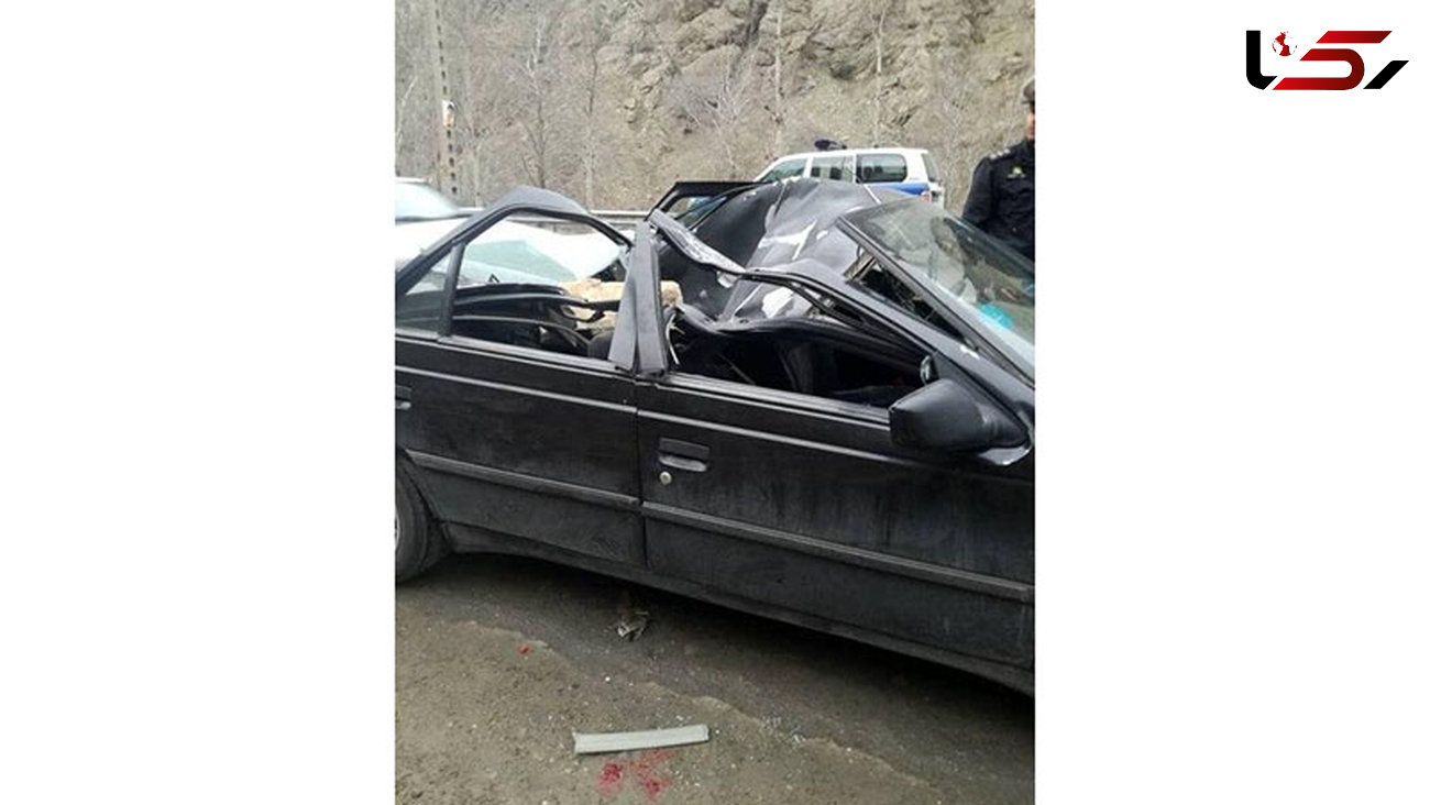 مرگ وحشتناک دختر 18 ساله براثر سقوط سنگ در جاده چالوس + عکس