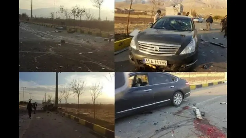 ماشین شهید محسن فخری زاده 
