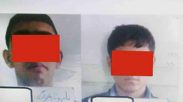 2 مرد مسلح پول می گرفتند تا رابطه دخترو پسرها را لو ندهند+عکس