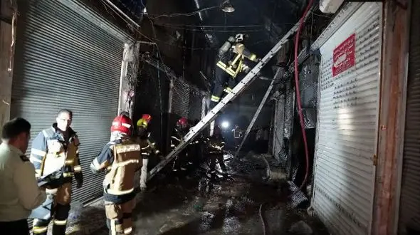 جزئیات آتش‌سوزی بازار قزوین قربانی نداشت