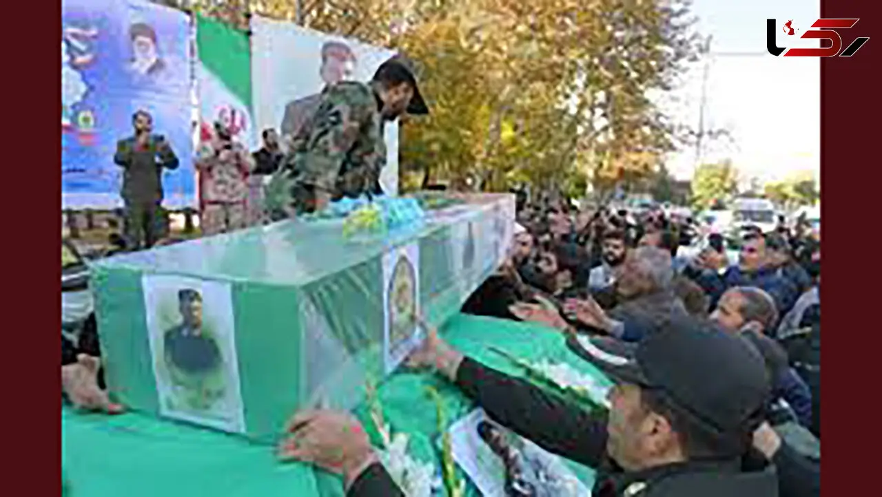 تشییع پیکر شهید میلاد بیرانوند در بروجرد 