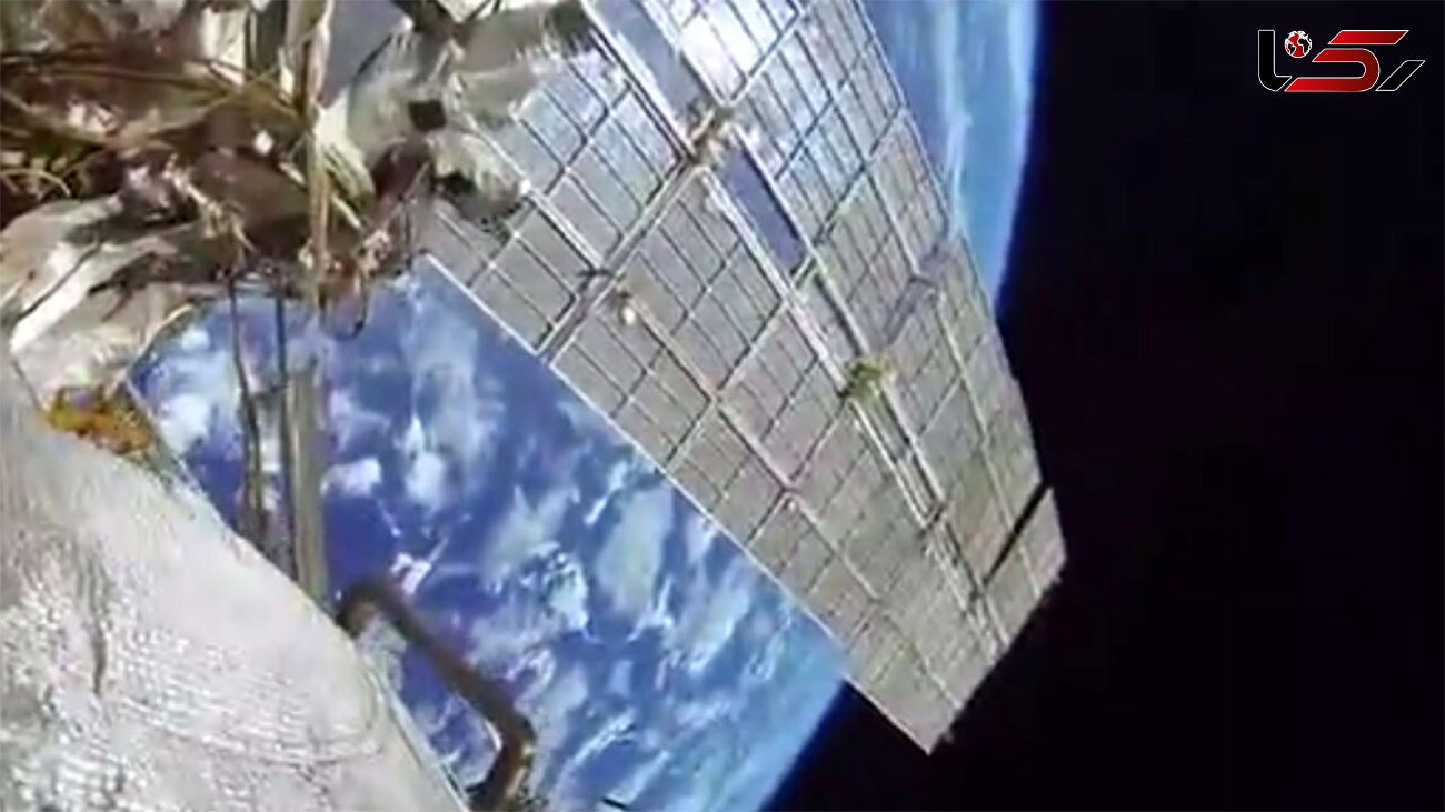 راهپیمایی فضایی یک فضانورد روسی + فیلم