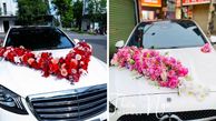 15 مدل لوکس تزئین ماشین عروس با گل طبیعی برای روز رویایی شما