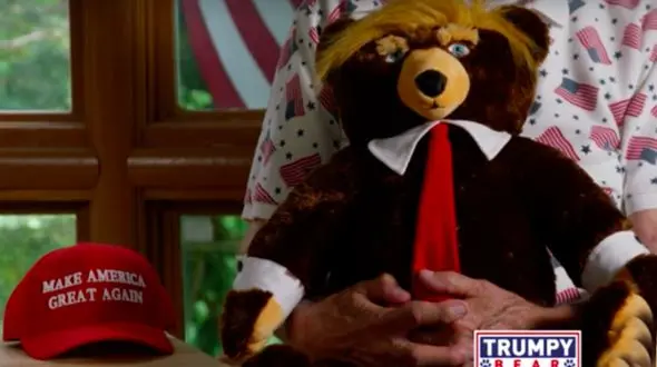 جنجال بر سر عروسک خرسی ترامپ ساخت چین +عکس