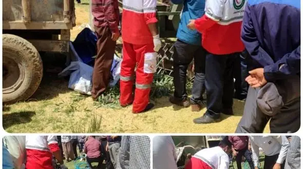 خرمن‌کوب جان کودک ۷ ساله الشتری را گرفت+جزئیات 