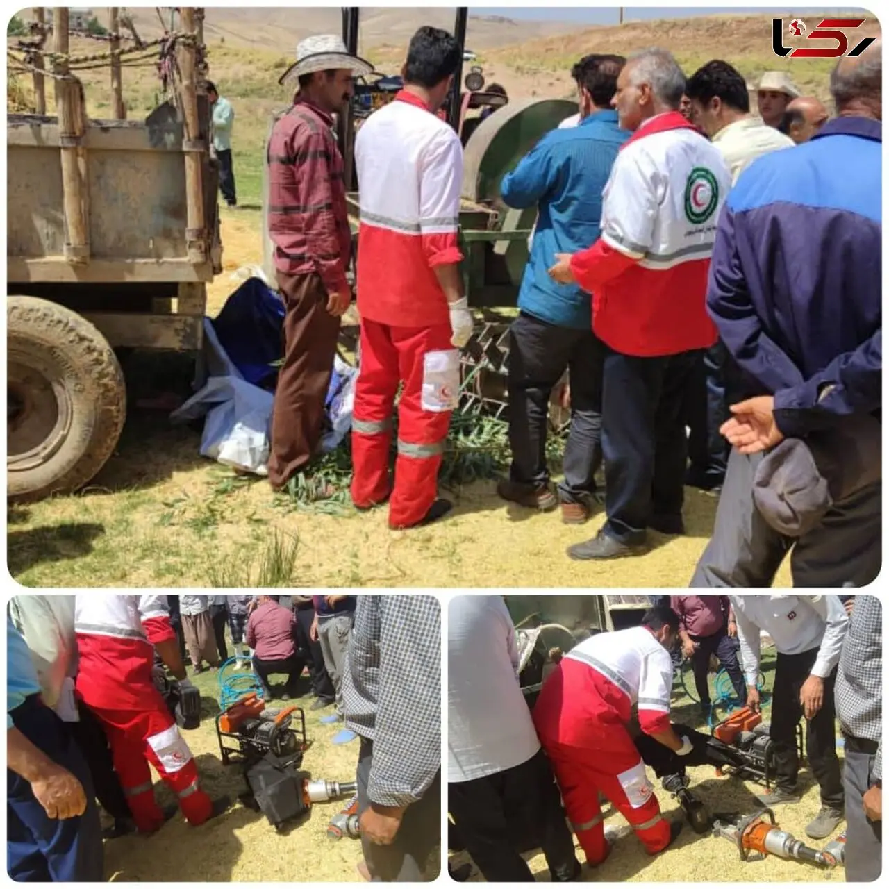 خرمن‌کوب جان کودک ۷ ساله الشتری را گرفت+جزئیات 