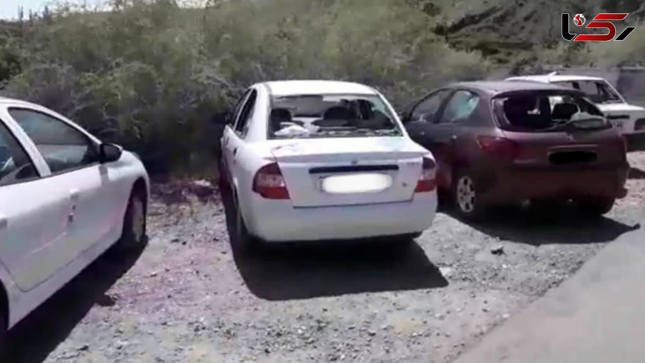 بازداشت 7 متهم تخریب شیشه خودرو‌های سواری در باخرز + عکس