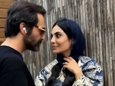 فیلم / حاشیه جدید صحرا اسدالهی : فیلمی که از من و رضا پخش شده .... / من و رضا نه..../ بابا رضا مثل. .. / در این فیلم چه می بینید؟... داداشی یا عاشقانه ؟! ...!!!