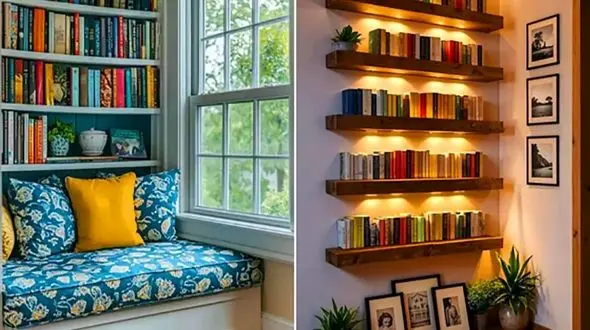 انواع دکور کتابخانه منحصر‌ به‌ فرد؛ 15 طرح مدرن و جذاب برای خانه شما