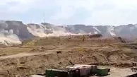 فیلم ریزش کوه در زلزله بوشهر