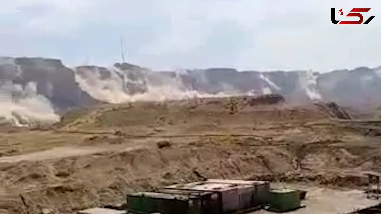 فیلم ریزش کوه در زلزله بوشهر