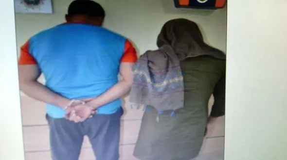 این زن و شوهر در نوروز روسیاه شدند! + عکس