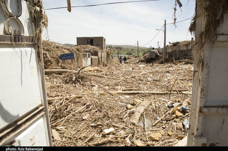 تخریب کامل روستای «چم‌مهر»