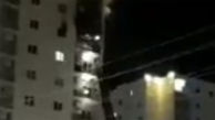 فیلم آتش سوزی برج مسکونی در پردیس / شب گذشته رخ داد