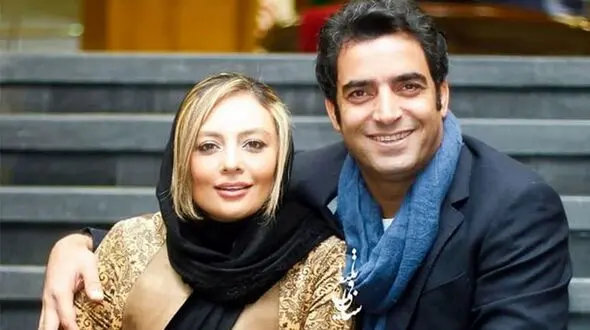 عکس لباس عروس باورنکردنی کنار منوچهر هادی ! / عمرا الان این لباس رو بپوشد ! 