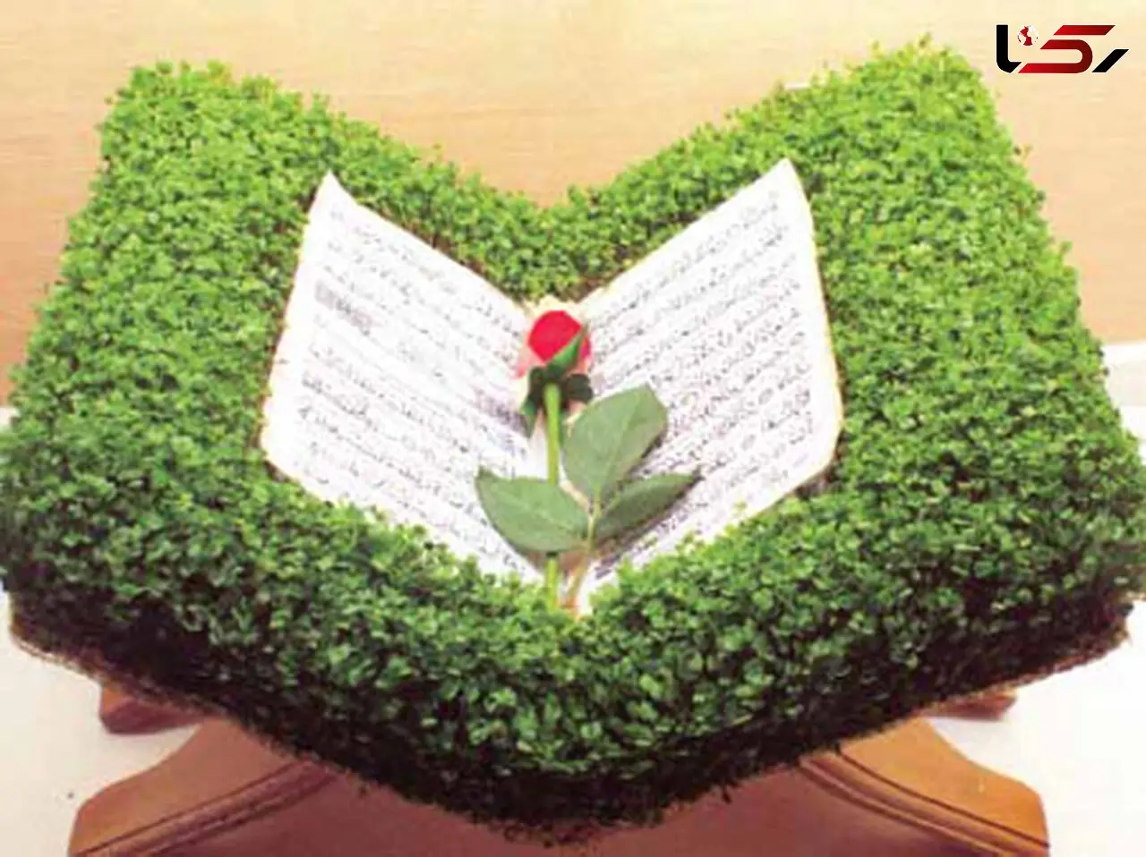  سبزه عید به شکل رحل قرآن +تصاویر 