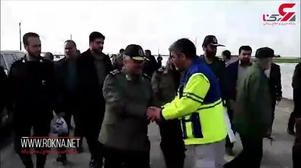 «فرمانده کل سپاه» برای دومین بار وارد گلستان شد+فیلم 