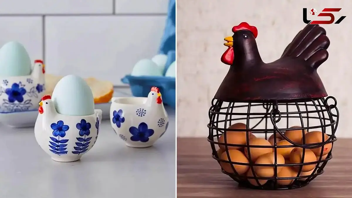روش‌ های جذاب برای نظم‌ دهی با جا تخم مرغی طرح مرغ: 15 مدل مدرن