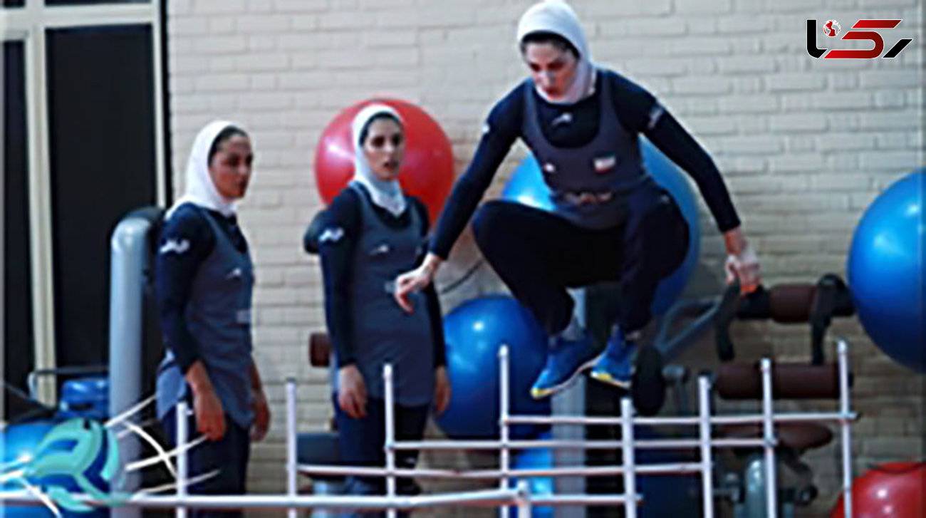 نخستین تمرین توپی بانوان ایران در سالن اصلی مسابقات