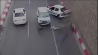 فیلم لحظه تصادف عروس و داماد سنندجی با پراید