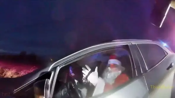 وقتی قانون جلوی بابانوئل و همسرش را می گیرد + فیلم