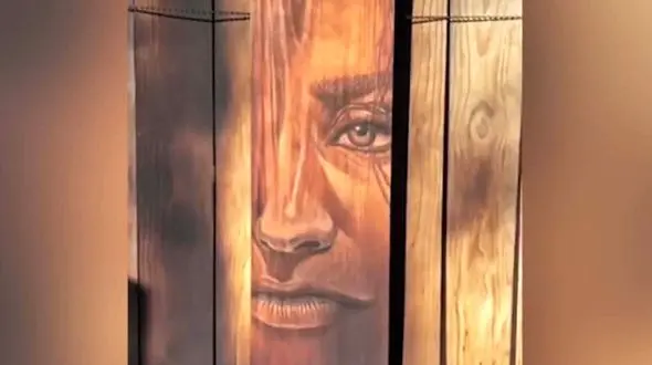 نقاشی با آتش + فیلم باورنکردنی