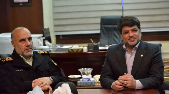 نشست شبانه سردار رحیمی با  سید حمید موسوی