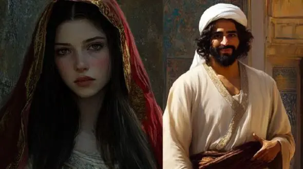 داستان عاشقانه لیلی و مجنون: از جنگ نوفل تا ازدواج لیلی با ابن‌سلام /  اثر نظامی گنجه‌ای