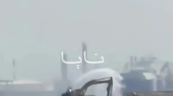 فیلم لحظه حمله پهپادی به تاسیسات گاز مایع آمریکا در مصر