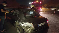 تصادف 2 خودرو و مرگ تلخ یک تهرانی + عکس