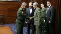 دیدار وزیران دفاع ایران‌ و روسیه