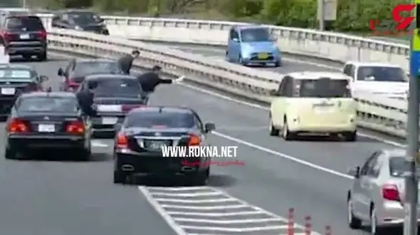 اسکورت عجیب خودرو نخست وزیر در اتوبان+فیلم