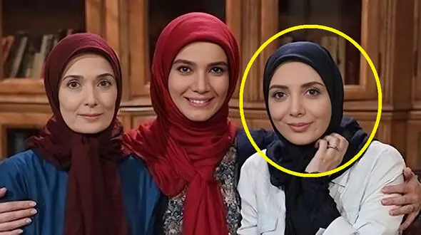 چهره فوق زیبای رویا میرعلمی خارج از سریال و جوکر زنان ! / شوهرش چه سیبیلی دارد !