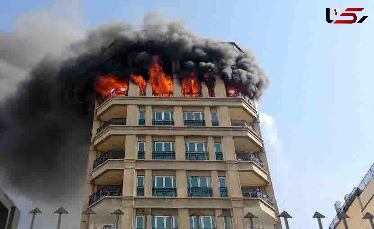۱۲مصدوم  در آتش‌سوزی هولناک جردن + عکس 