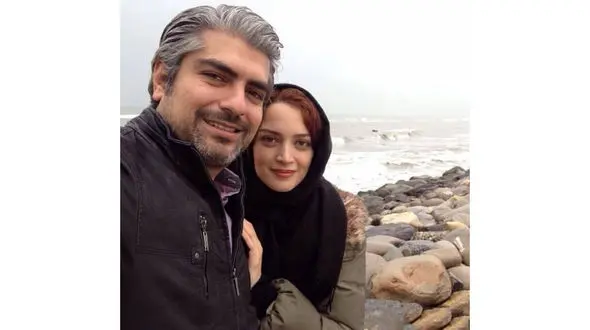 سلفی خاص بازیگر زن و مرد ایرانی لب ساحل! +عکس 