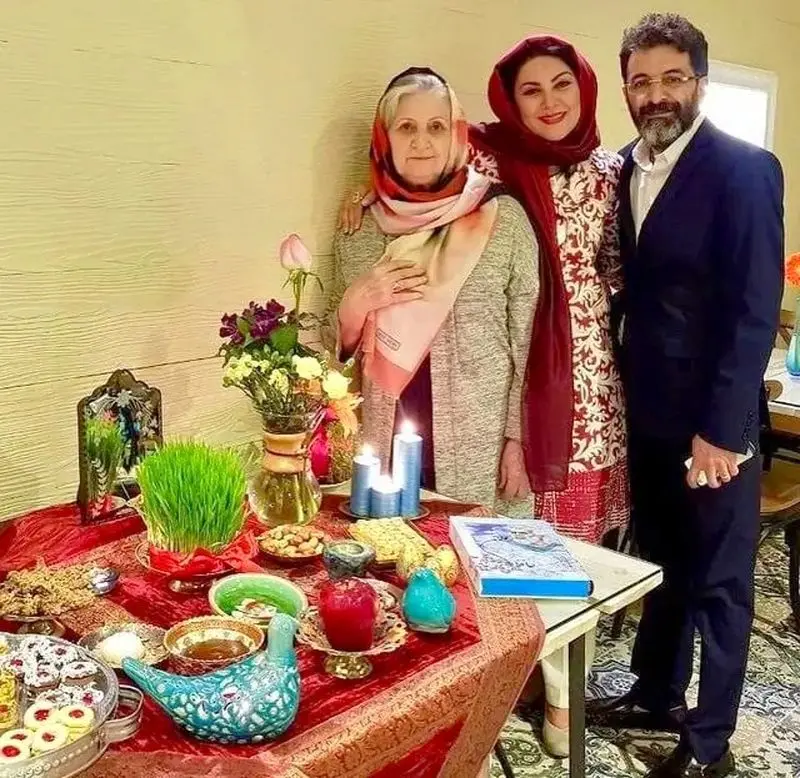 لاله اسکندری و همسرش