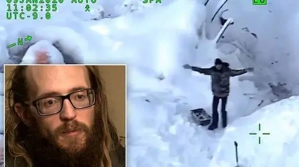 نجات جان مرد آلاسکایی پس از 23 روز+فیلم و عکس