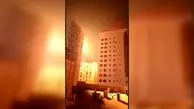 فیلم لحظه اصابت موفق پهپاد ایران به هتل هایت در بحرین