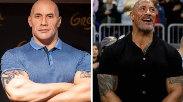 جنجال بر سر رنگ پوست مجسمه مومی دواین «راک» جانسون در موزه گروین پاریس