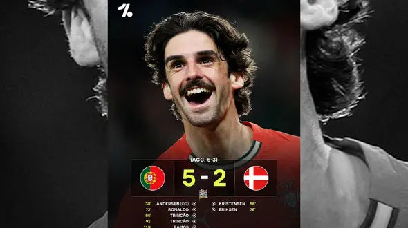 خلاصه بازی پرتغال -  دانمارک + فیلم تک تک گل ها 