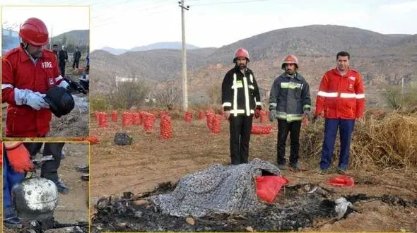 عکس جسد مرد سوخته در بجنورد! / علت عجیب مرگ+عکس 