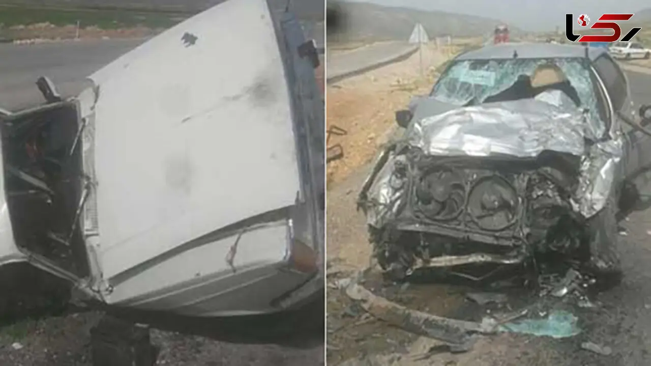  مادر و فرزند 8 ماهه اش در تصادف دو خودرو جان باختند+عکس 