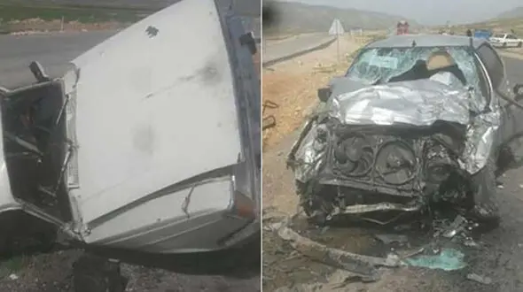  مادر و فرزند 8 ماهه اش در تصادف دو خودرو جان باختند+عکس 