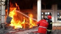 آتش سوزی در بیمارستان اشرفی اصفهانی چهار راه مولوی 